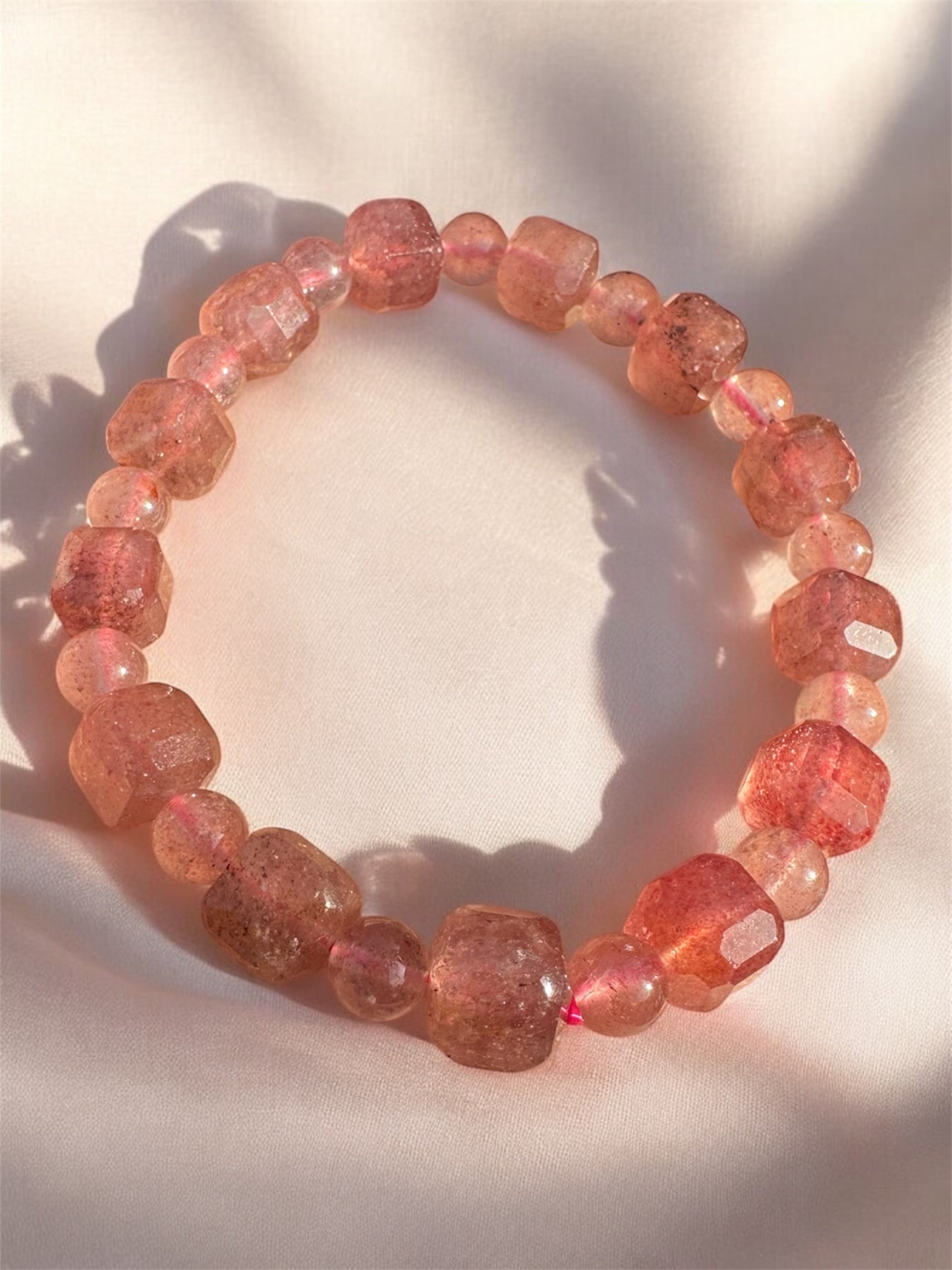 Sweet Strawberry Quartz Bracelet