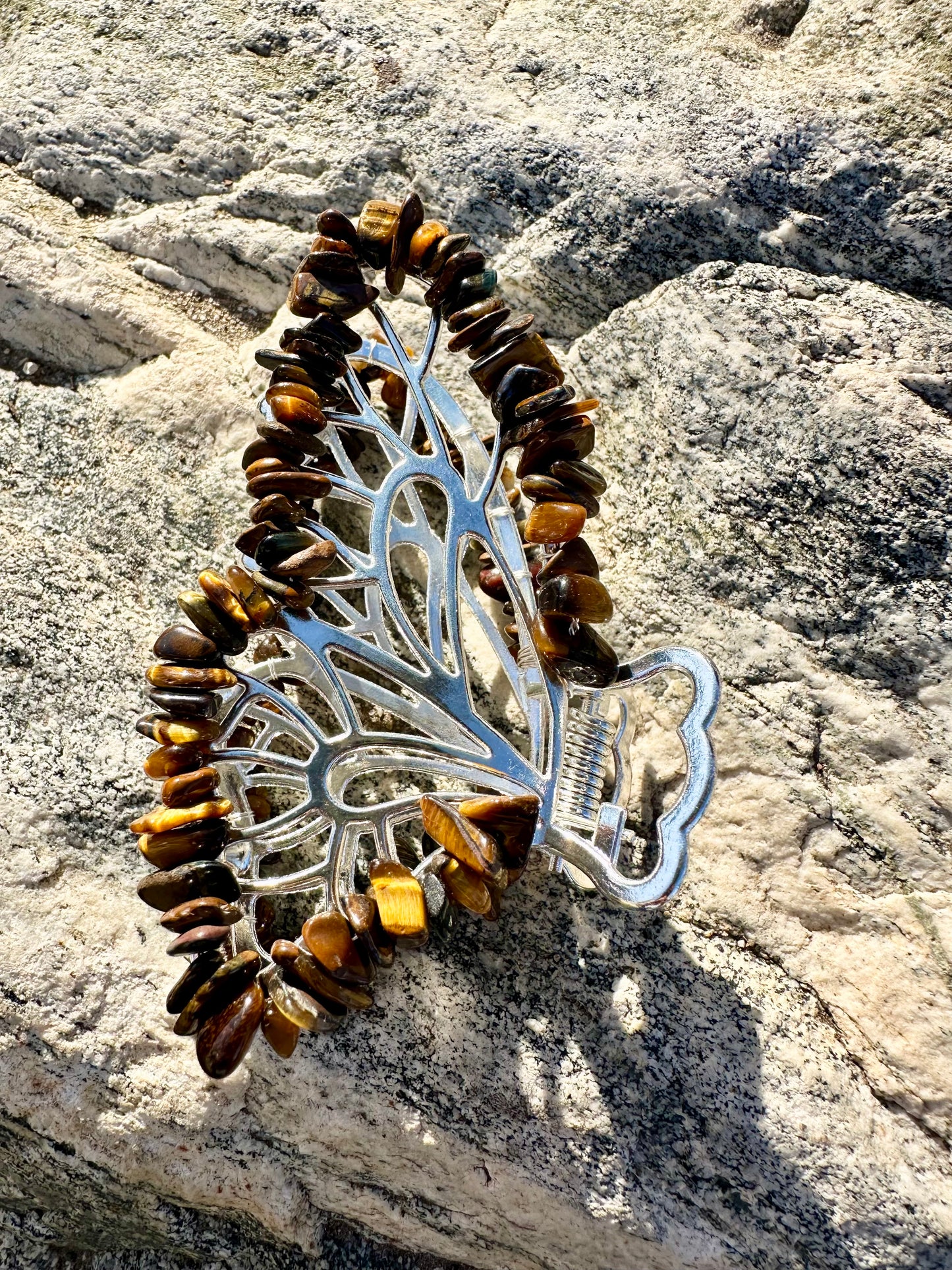 Tigers Eye Hair Clip