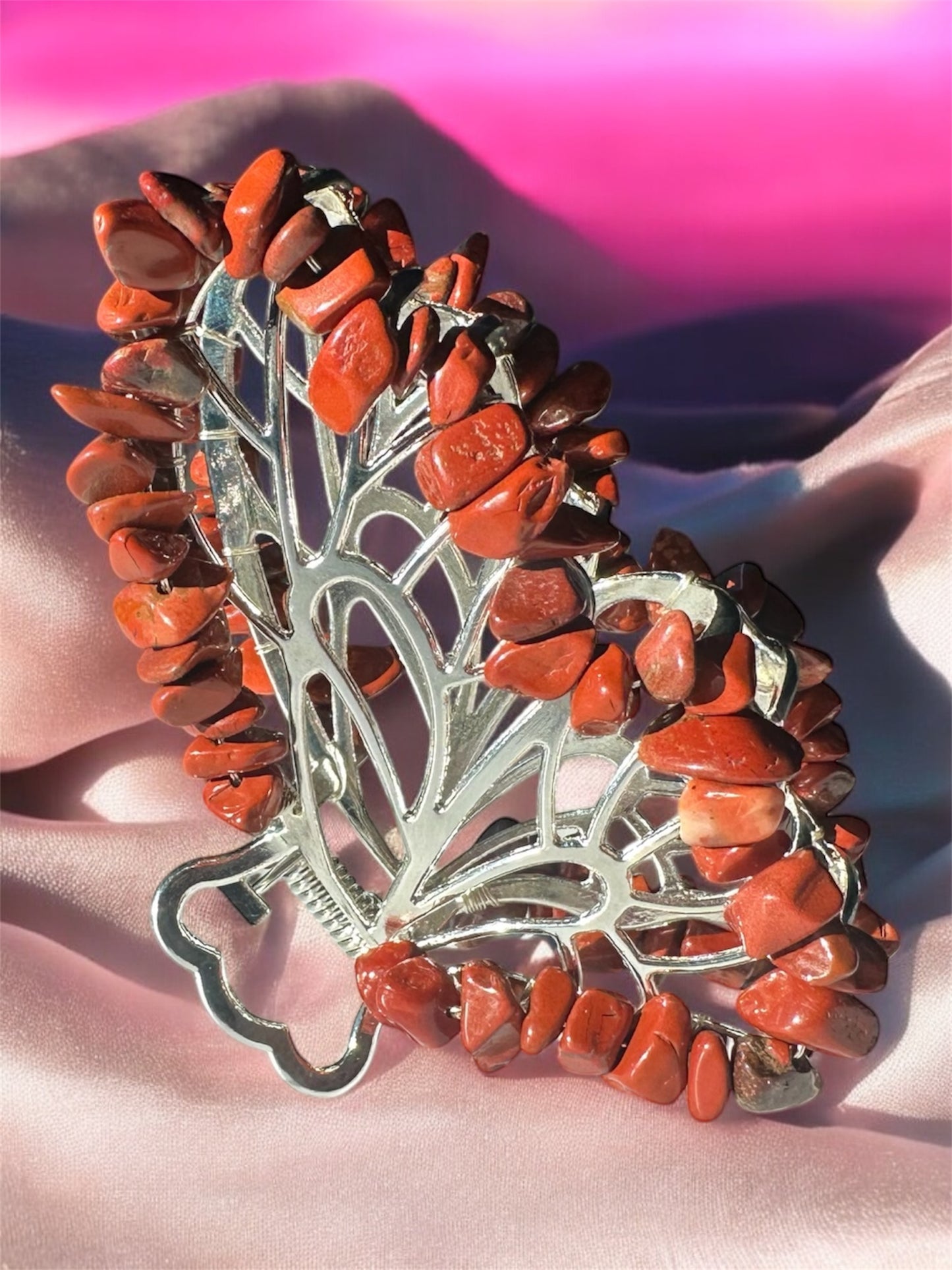 Red Jasper Hair Clip