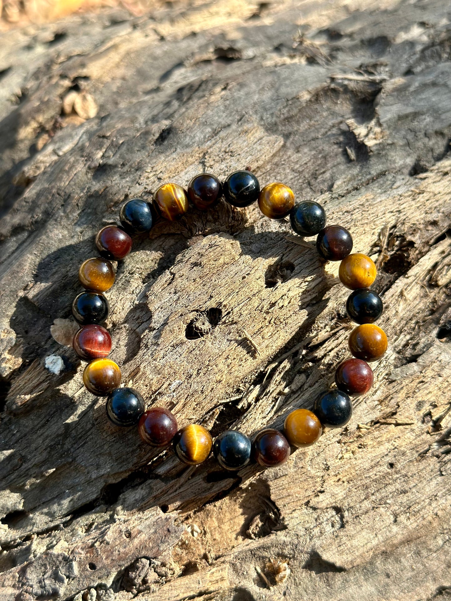 Tri Tiger's eye bracelet